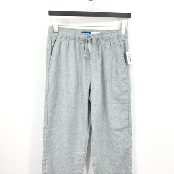 Old Navy Men Size Medium Pajama Pant Sleep PJs Gray Straight Leg Pull On - Picture 2 of 7